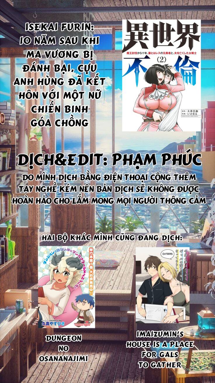 isekai furin: 10 năm sau khi ma vương bị đánh bại, cựu anh hùng đã kết hôn với một nữ chiến binh góa chồng chapter 9 - Trang 1