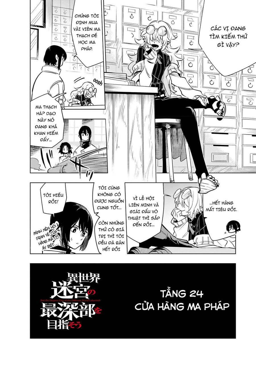 isekai meikyuu no saishinbu o mezasou chapter 24 - Trang 3