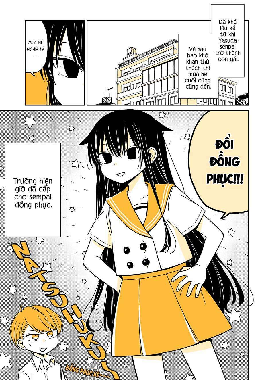 mendokusagari danshi koukousei ga asa okitara onnanoko ni natteita hanashi chapter 14 - Trang 3
