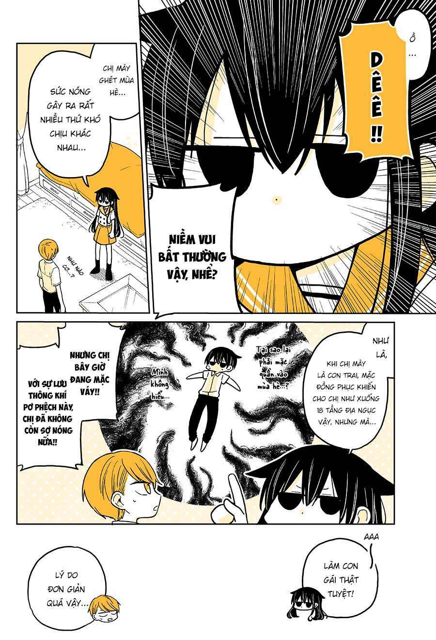 mendokusagari danshi koukousei ga asa okitara onnanoko ni natteita hanashi chapter 14 - Trang 4