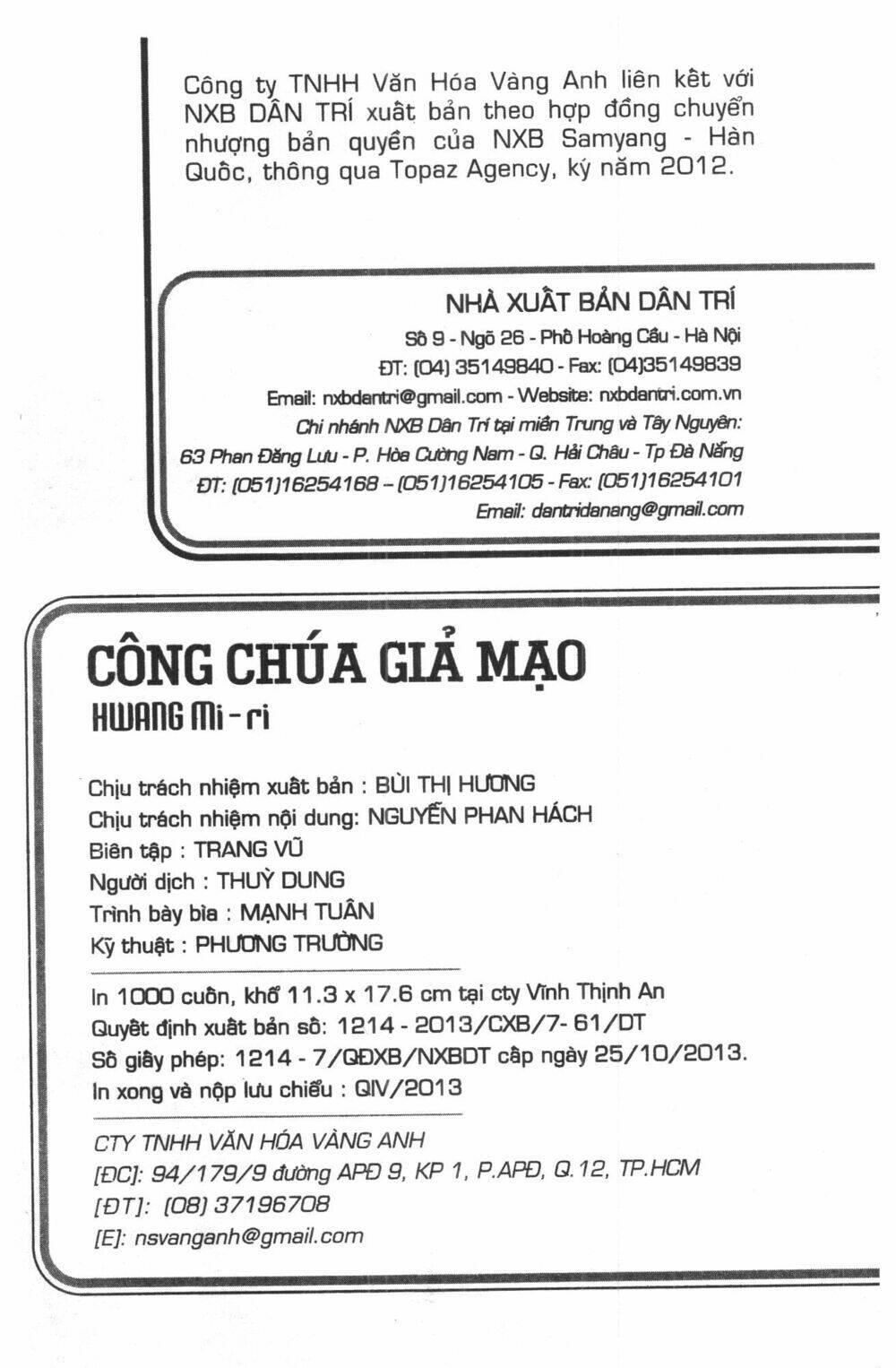 công chúa giả mạo chapter 7 - Trang 2