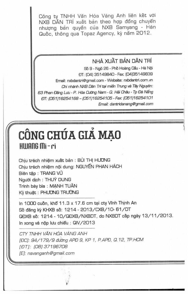 công chúa giả mạo chapter 28 - Trang 2
