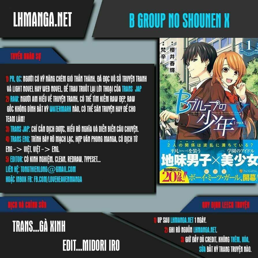 b group no shounen x chapter 10 - Trang 1