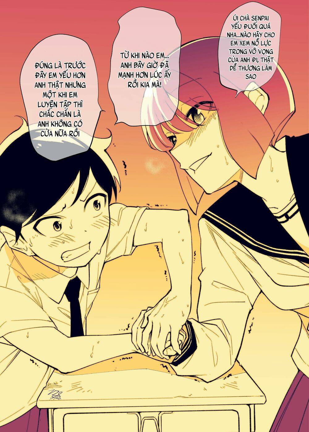 koushinchou no kouhai (♀) to teishinchou no senpai (♂) ga renai ni hatten suru made chapter 21 - Trang 8