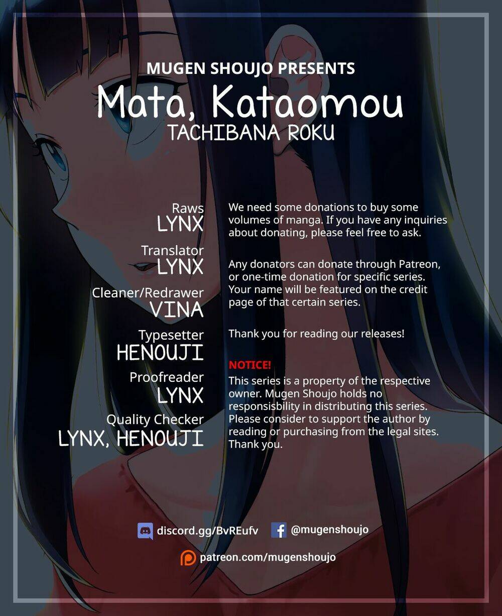 yêu vô điều kiện (mata, kataomou) chapter 12 - Trang 3