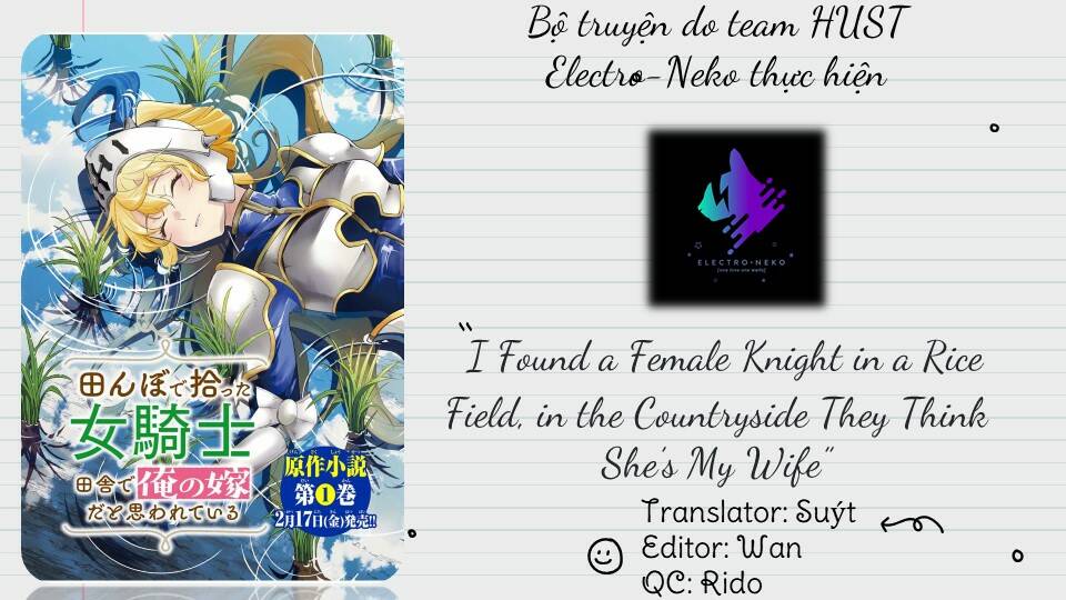 i found a female knight in a rice field, in the countryside they think she’s my wife chapter 4 - Trang 16