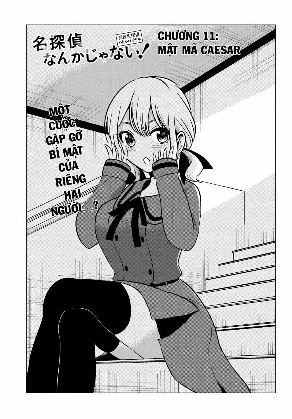 không phải thám tử lừng danh~! đây là cuộc chiến giữa những thám tử cao trung~! chapter 11 - Trang 4