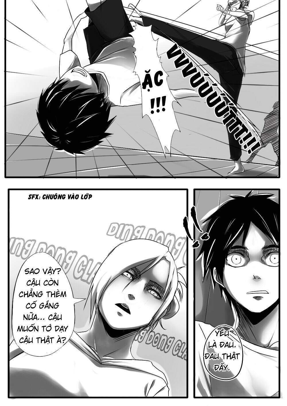tấn công người khổng lồ - doujinshi lemi chapter 2 - Trang 3