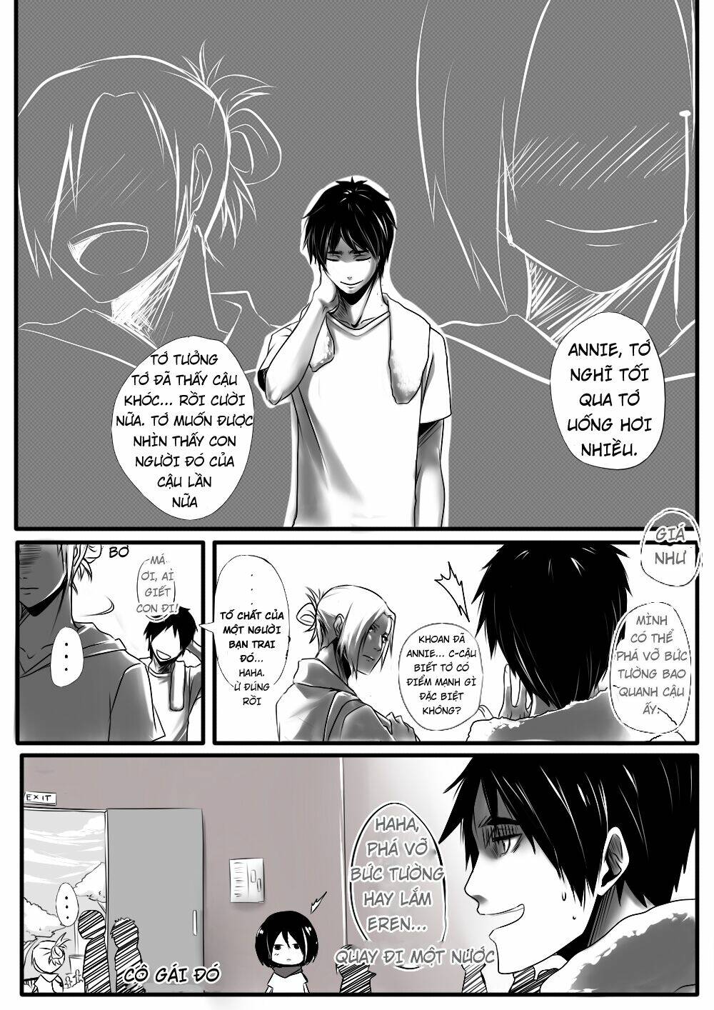 tấn công người khổng lồ - doujinshi lemi chapter 2 - Trang 4