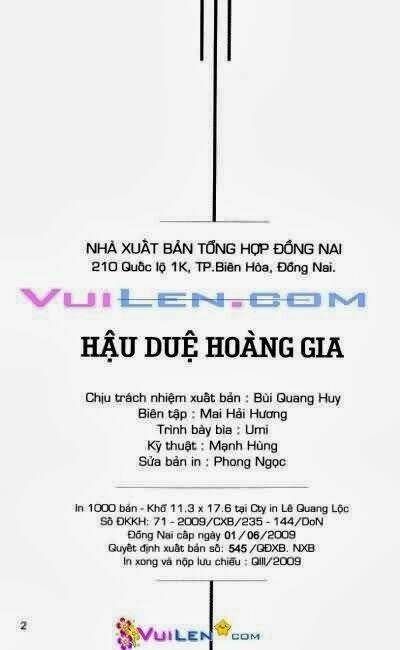 hậu duệ hoàng gia chapter 6 - Trang 2