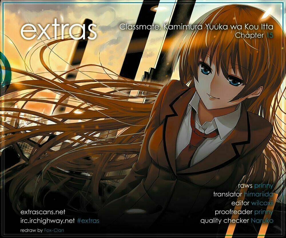 classmate, kamimura yuuka wa kou itta chapter 15 - Trang 1