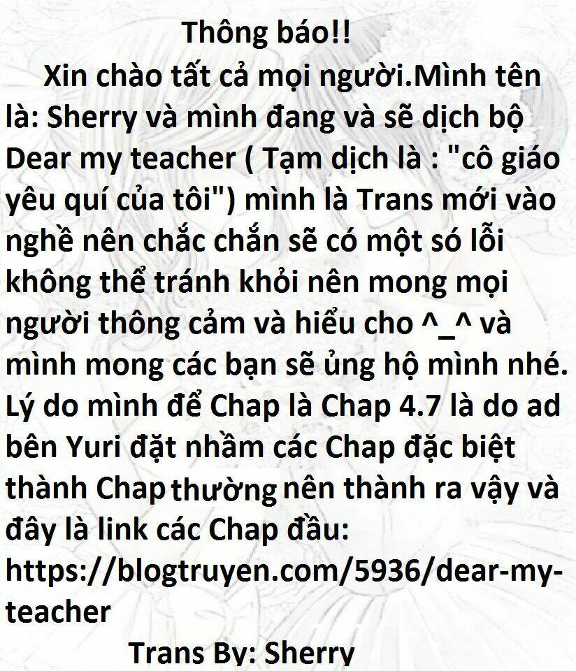 dear my teacher chapter 7.6 - Trang 1