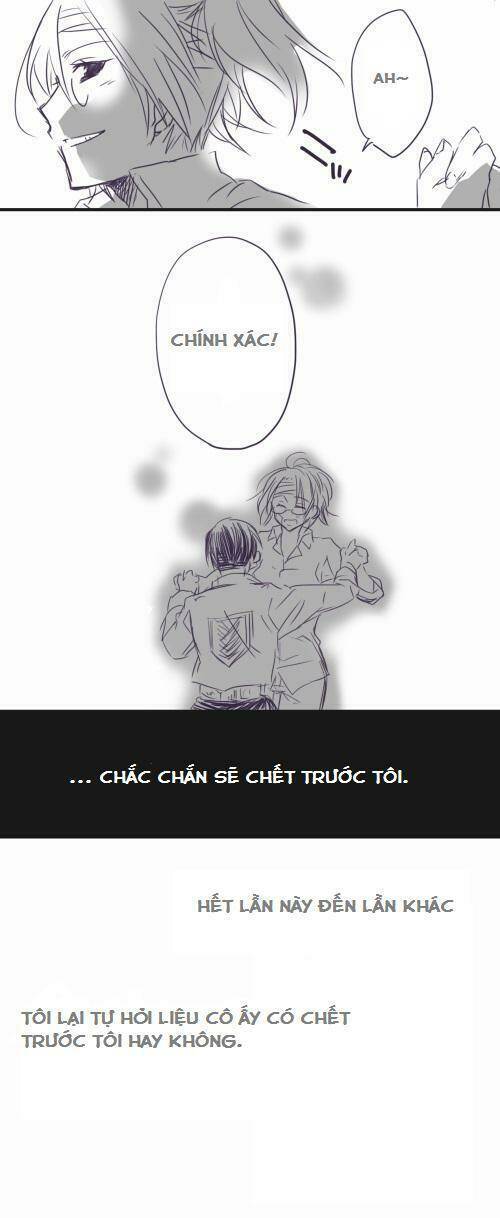 tấn công người khổng lồ - doujinshi levihan chapter 3 - Trang 8