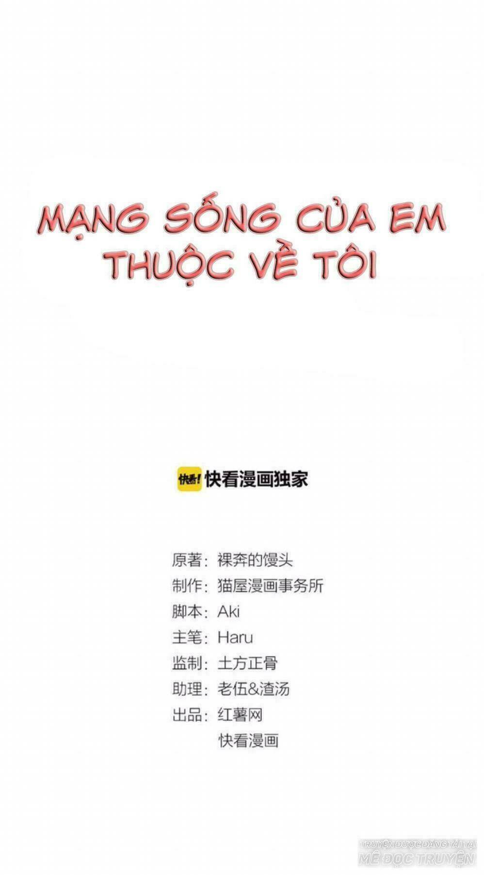 mạng sống của em thuộc về tôi chapter 7 - Trang 1