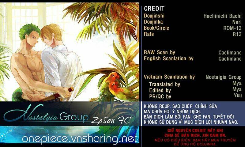 vua cướp biển dj - zoro và sanji chapter 1 - Trang 1