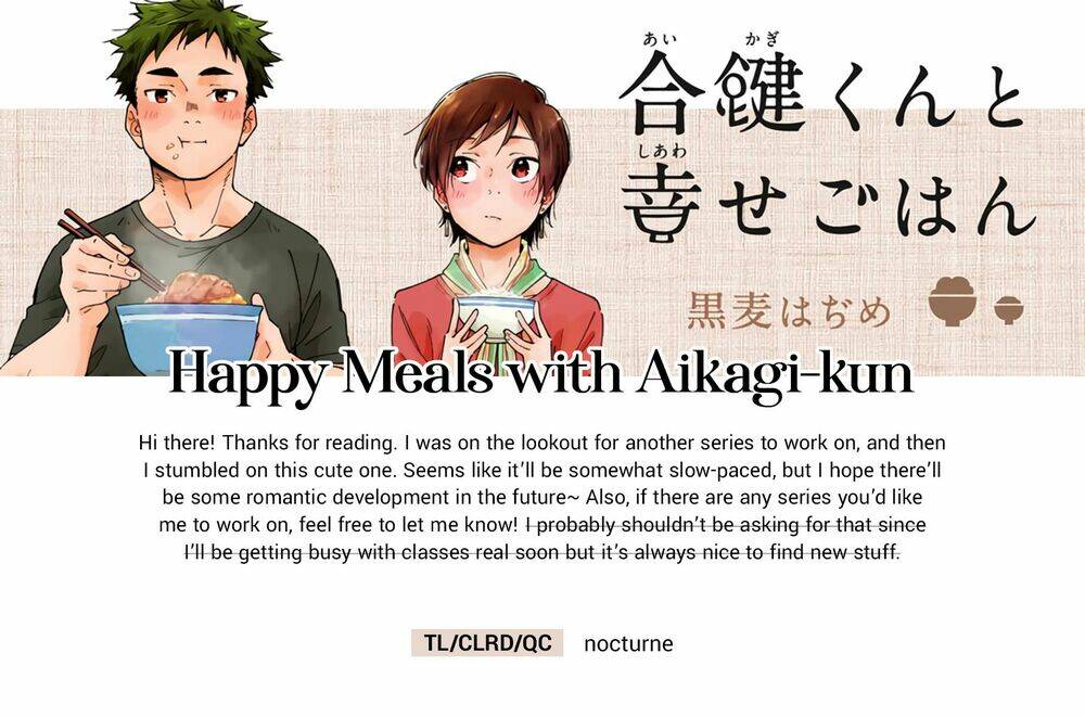 Aikagi-kun to Shiawase Gohan chapter 9.5 - Trang 6
